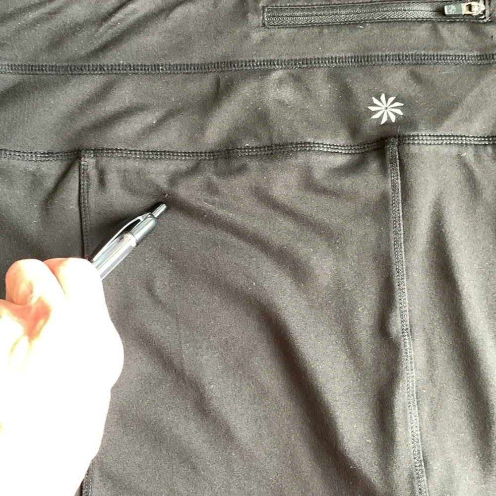 Athleta womens black skort skirt size large athletic pickleball tennis stretch - Picture 15 of 16